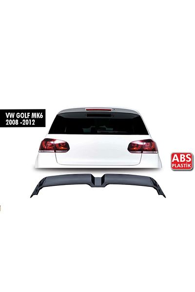 DELUXETUNING Eleron luneta compatibil VW Golf 6 VI 2008-2012, negru lucios