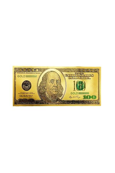 BLA BLA FOAM Special Gift, Golden Polymer Banknote 100$, Feng Shui, Lucky Banknote