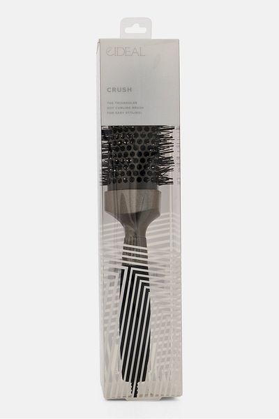 Eideal Triangular Crush Curling Brush, Grey