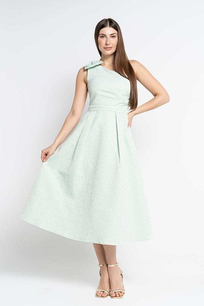 Nichii Sleeveless Midi Dress with Delicute Embroidery