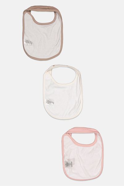Dream Gro 3 Piece Textured Bibs, Mauve