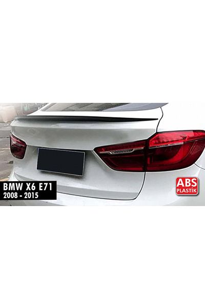 DELUXETUNING Trunk Spoiler compatible with BMW X6 F16 2014-2019, glossy black