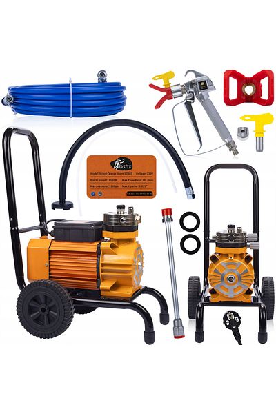 Rosfix Agregat malarski Strong Orange Storm SOS03 3500W 22MPA 18L/min zestaw akcesoriów malarskich