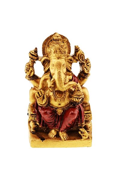 BLA BLA FOAM Feng Shui Ganesha Statue on Throne - 11cm
