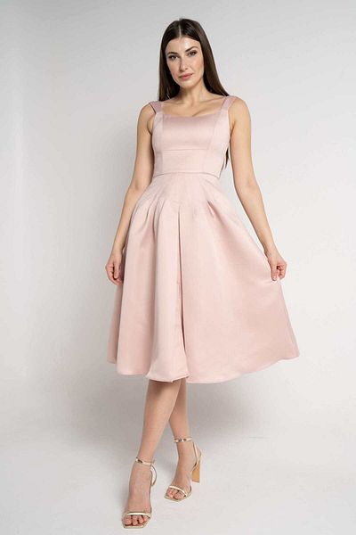 Nichii Women's Fluffy Strap Midi Dress