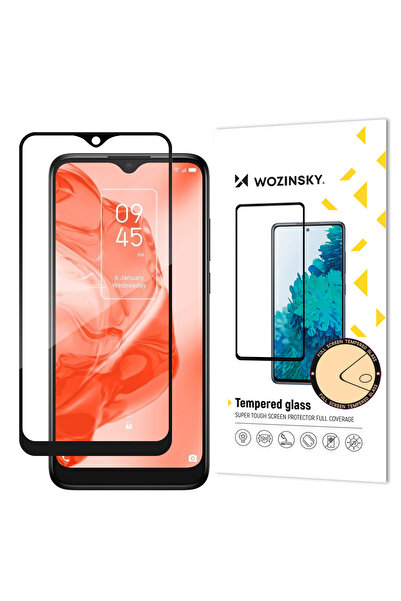WOZINSKY Sticlă securizată durabilă 9H pentru întregul ecran TCL 205 cu ramă ...