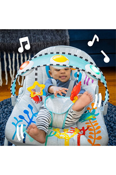 Baby Einstein Kick to It Opus Musical Infant to Toddler Rocker, 0 - 30 Months