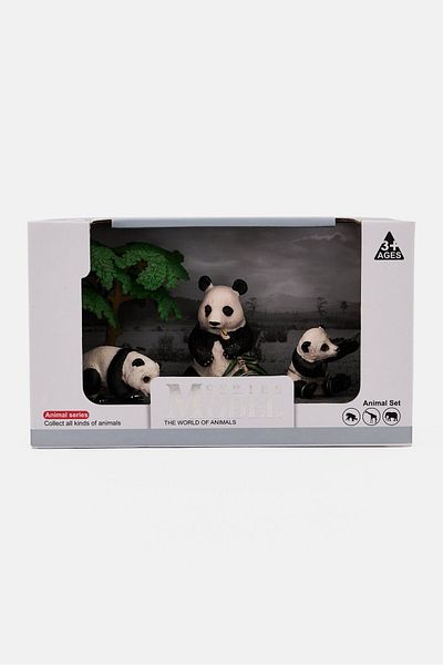 World Of Animals 3 Pcs Model Series Animal Figure Panda