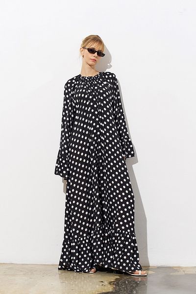 Merve DAĞLI Polka Viscose Dress
