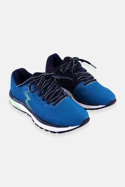 361Degrees حذاء جري نسائي من ستراتا برباط، أزرق مخضر