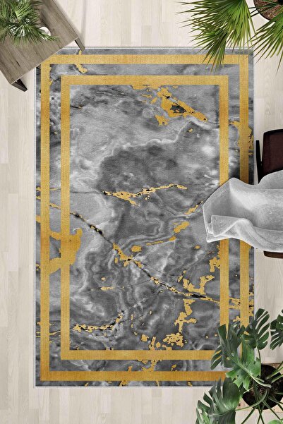 Monnhein Covor lavabil cu bază anti-alunecare – Covor modern cu imprimare dig...