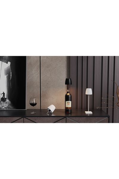 Tescomak LED Touch lamp suitable for all types and sizes of bottles 852 white