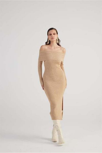 Markano Tilda Knitwear Dress Beige