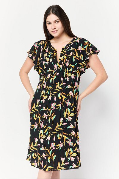 Marissa Olivia Women Floral Print Midi Dress, Multicolor