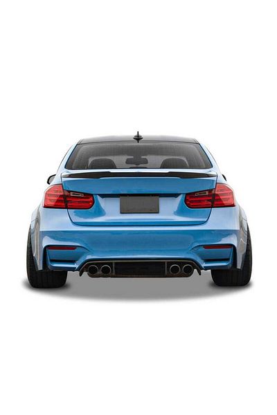 DELUXETUNING Trunk spoiler compatible with BMW 3 series F30 2012-2018 M4 Design, unpainted