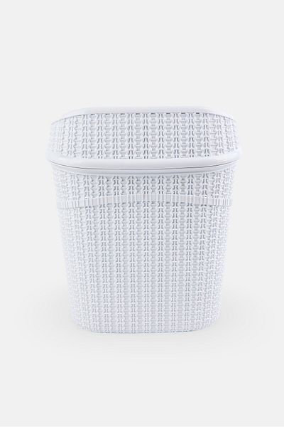 Bath Bliss Sailor Knot Swing Top Waste Bin 9,5 L, White