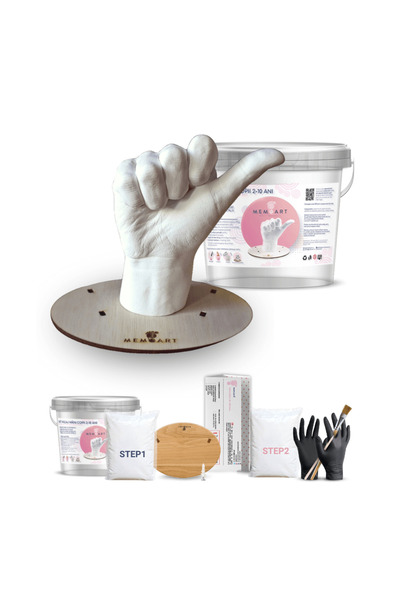 MemoArt Set complet de turnare manuală pentru copii (2-10 ani), cu bază din l...