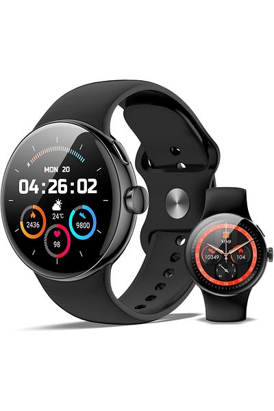 Smart Vibe Ceas Smartwatch Ultra AMOLED ViBE™ ONE PRO Apel Bluetooth, Fitness Tracker, Sleek Design ALL Black