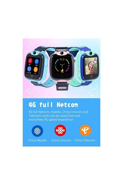 Nabi 4G sim card GPS Waterproof HD Camera FOR Kids Smart Watch PINK