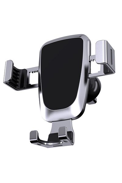 Hurtel Suport auto pentru smartphone bazat pe gravitație, pentru orificiul de ventilație, argintiu