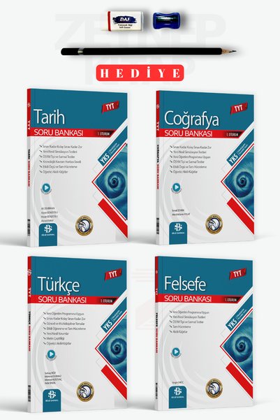 Bilgi Sarmal Yayınları TYT Sosyal Bilimler(Tarih-Coğrafya-Türkçe-Felsefe) 4 K...