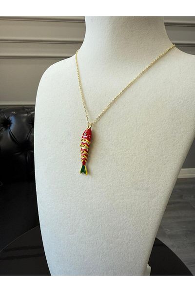 Store Mineli Steel Fish Luck Necklace