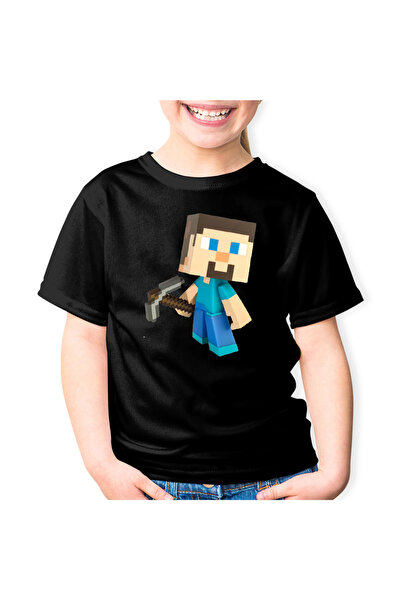 OEM Tricou copii Steve Pickaxe Minecraft