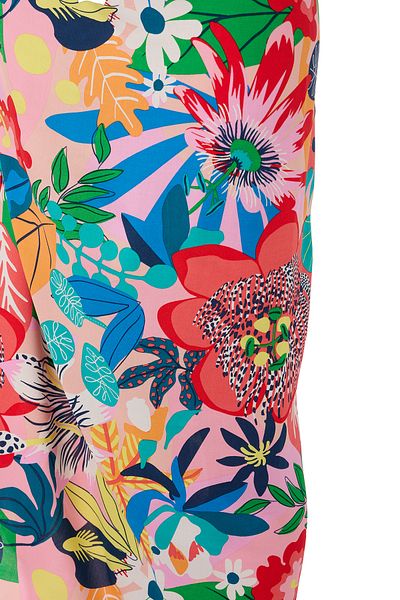 Eight Fashion Pareo lung cu imprimeu floral multicolor pentru femei