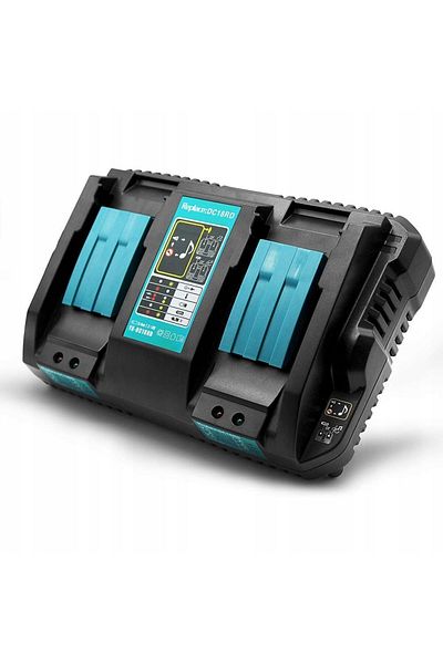 Rosfix PowerFix DC18RD DualCharge Pro | Podwójna ładowarka Makita 18V | LED | 4A | 100-240V |