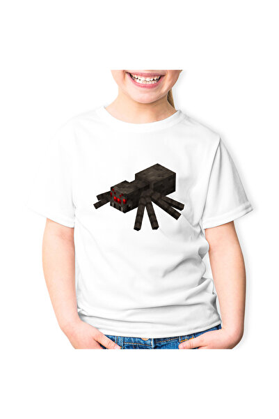 OEM Παιδικό μπλουζάκι Minecraft με αράχνη σπηλαίου και κόκκινα μάτια