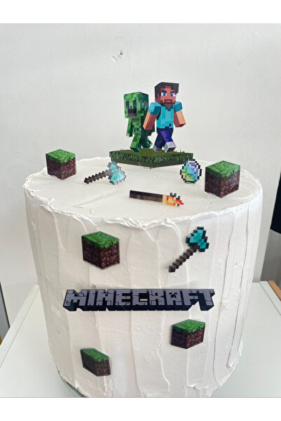 ART STUDİO MİA Pasta süsü minecraft