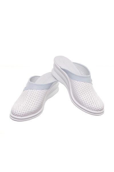 Tellus Saboti Medicali Piele 50-08/06, Alb-albastru