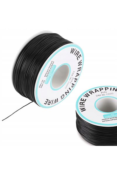 Rosfix Przewód typu kynar AWG 0.25mm czarny 200m