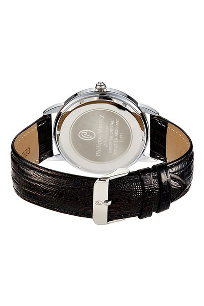 Philippe Moraly of Switzerland Men's Leather Analog Watch