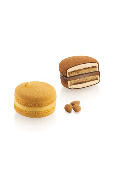 silikomart Forma Din Silicon Macaron, Macaron 110 By Miquel Guarro, 8 Cavitati, 64x40h Mm