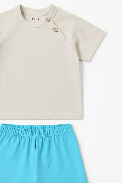 For My Baby مجموعة شورت تي شيرت مكونة من قطعتين