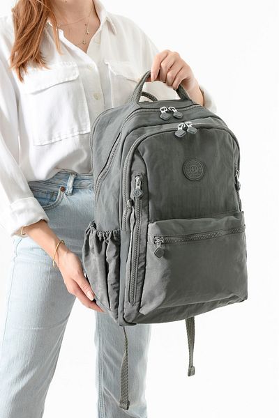 Çanta Sepetim Waterproof Imported Crinkle Fabric School Business and Travel Backpack with Laptop Compartment