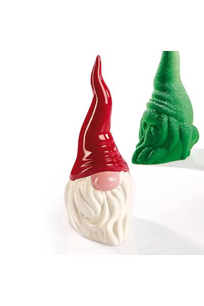 Pavoni Set of 2 chocolate molds, Santa Claus, Gnome, 115×85×200mm