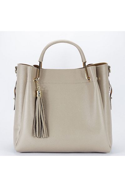 SOFILINE Beige taupe genuine leather bag Ariana 123