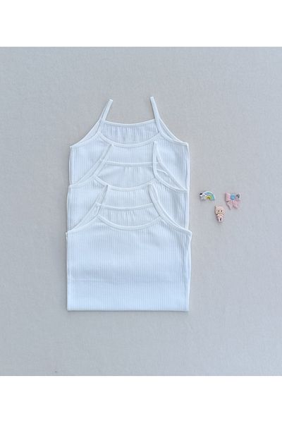 siyalife 3-Piece Ribbed Flexible Fabric Children's Singlet