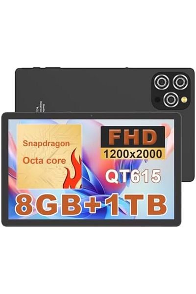 CIDEA C idea 10.36 Inches Tablet, Android 15 Tablet With 2K Screen, 8GB RAM 1TB ROM, Snapdragon QT615, 100
