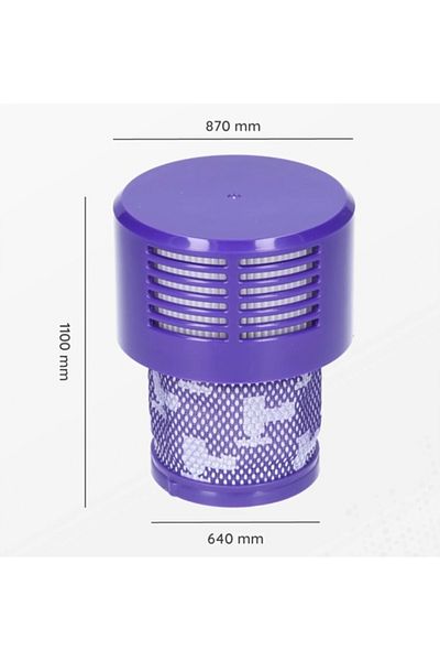 Rosfix Filtru AirClear MaxFilter 3x HEPA pentru Dyson V11 V15 SV14 | Lavabil | Set complet + Perie |