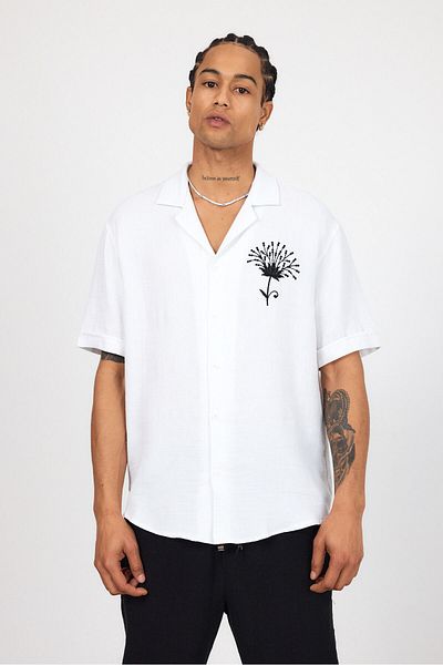 Weyeze Embroidery Detailed Shirt Ag-Y18013Lns
