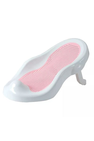 Little Mom Suport de baie pentru copii, Little Mom, pliabil, design ergonomic si sigur, strcutura piramidala, m