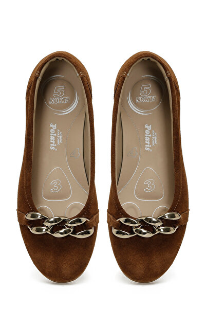 Polaris 5 Nokta 105434.Z5FX Kahverengi Kadın Düz Ayakkabı