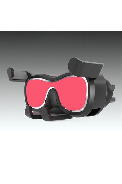 Hurtel Suport auto controlat prin gravitație pentru smartphone pe orificiul de ventilație cu odorizant de cameră, argintiu