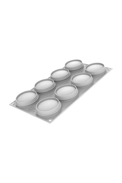 silikomart Forma Din Silicon Macaron, Macaron 110 By Miquel Guarro, 8 Cavitati, 64x40h Mm