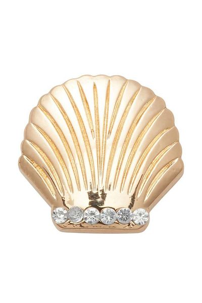 Crocs Ornament pentru papuci de aur cu scoici (10008245-1)