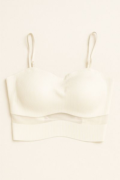 shefox Women's Laser Cut Thin Strap Pad Bustier Bymaxpera