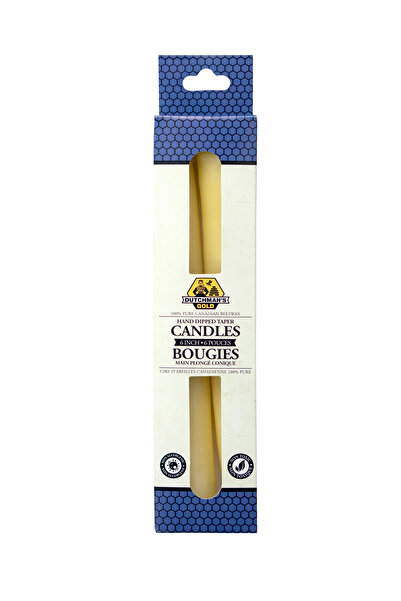 Dutchman's Gold شموع Dutchman’s Gold المصنوعة يدويًا من شمع العسل، مقاس 10 بو...